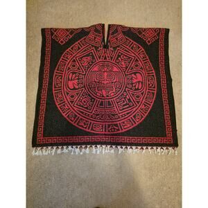 Colorful Mexican Blanket/Poncho - Great Condition!